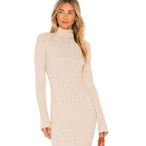 Anine Bing Shawn Dress in Oatmeal size xs